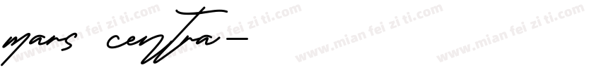 mars centra字体转换